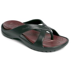 WALDIES® Amelia black / brown – Zehensteg-Sandale | Vento-Star