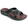 WALDIES® Amelia black / brown – Sandale à tong | Vento-Star