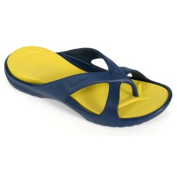 WALDIES® Amelia navy blue / yellow – Sandale à tong | Vento-Star