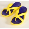 WALDIES® Amelia yellow / purple – Zehensteg-Sandale | Vento-Star