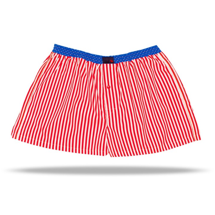 Red White Stripes / Blue White Dots