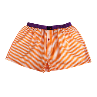 Orange White Stripes / Purple
