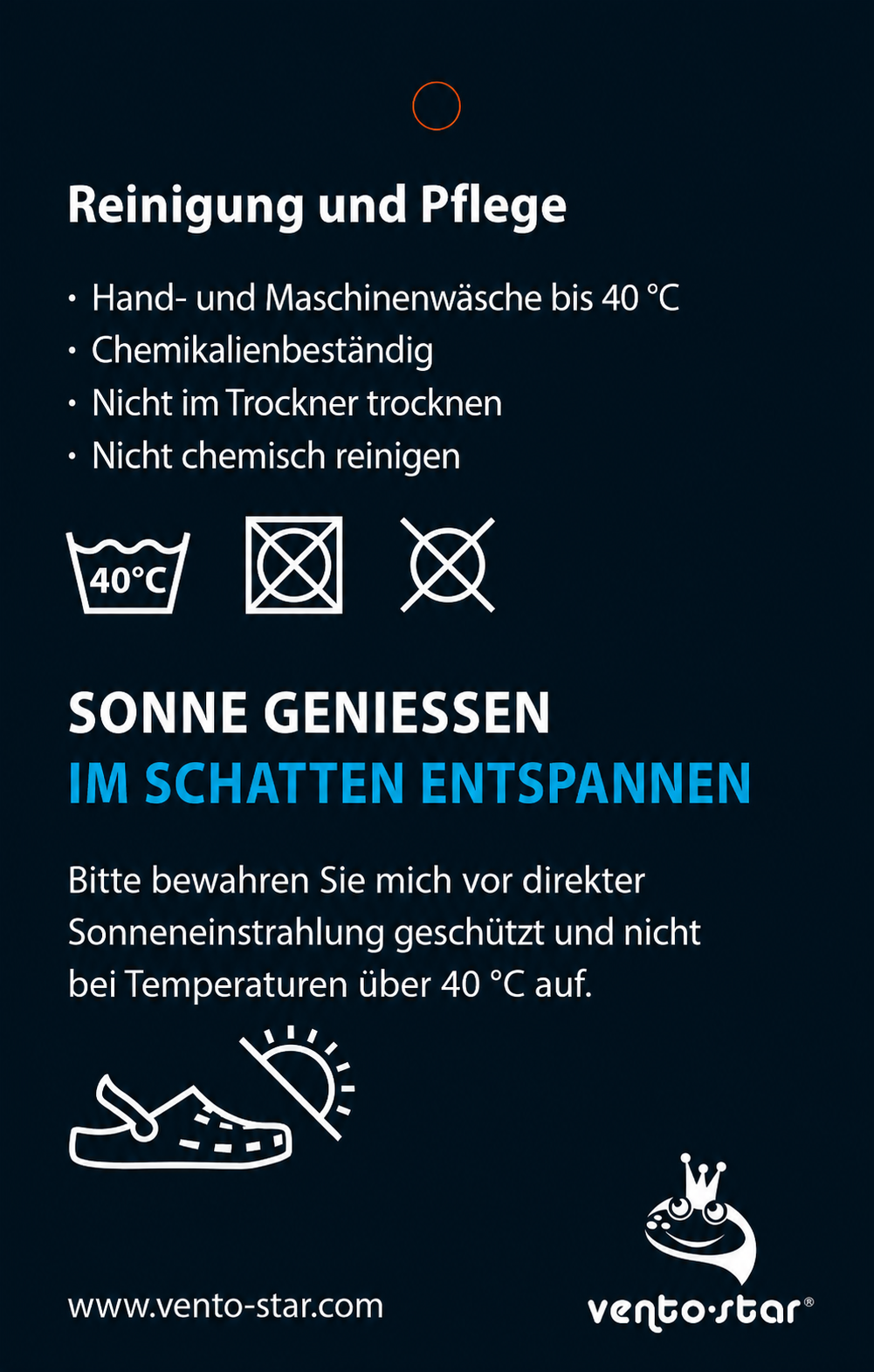 WALDIES Reinigung und Pflege Hinweise